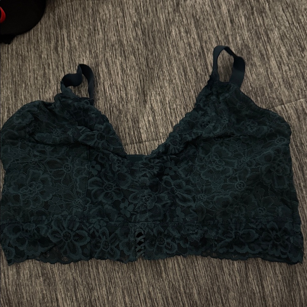 Lace Bralette in Deep Teal